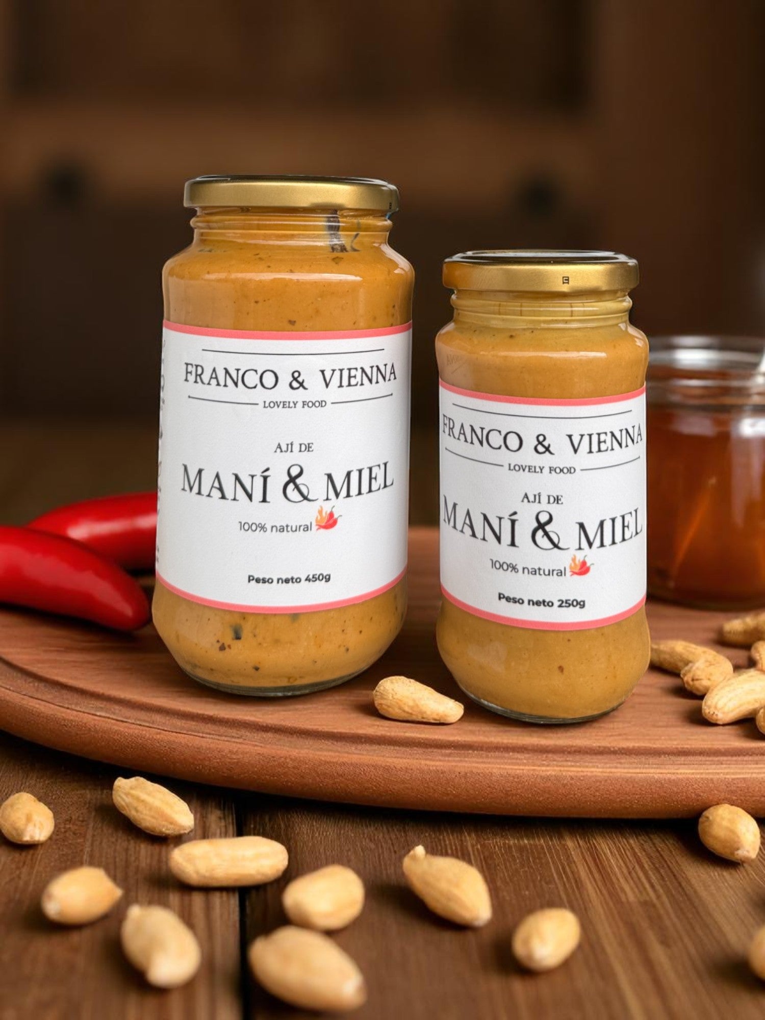 Crema de Maní y Miel Picante