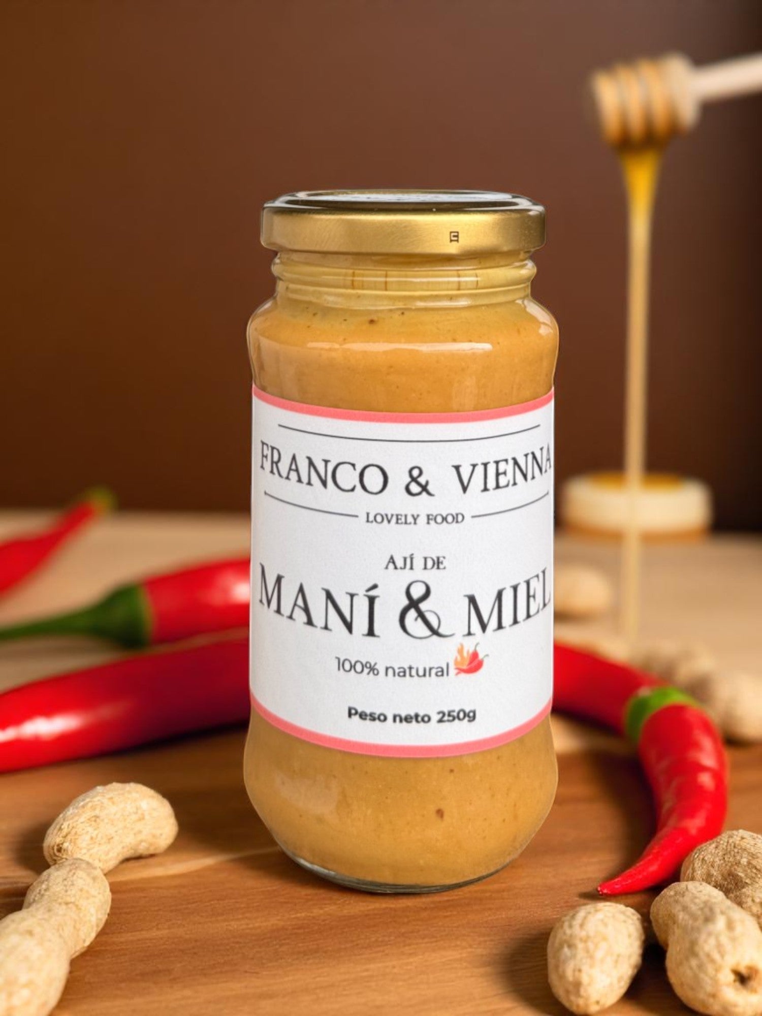 Crema de Maní y Miel Picante