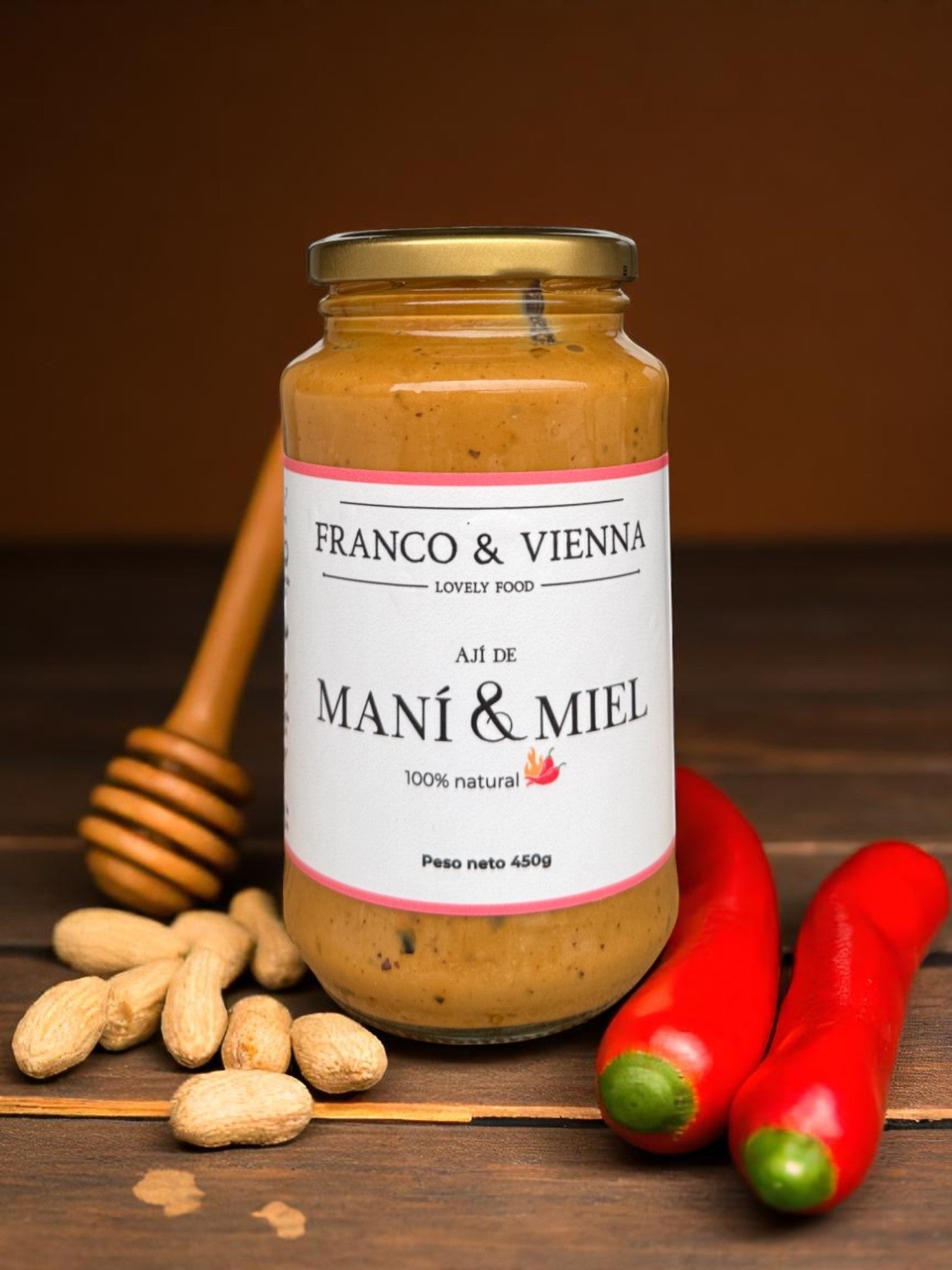 Crema de Maní y Miel Picante